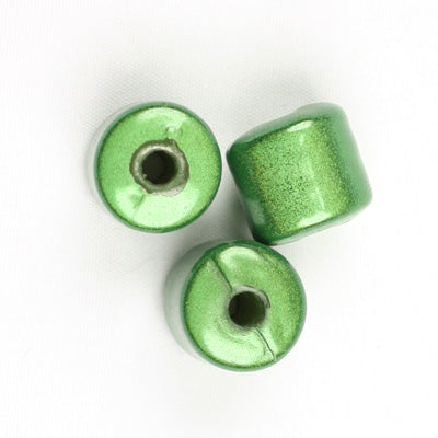 Top Quality 8*8mm Tube Miracle Beads,Green,Sold per pkg of about 1300 Pcs