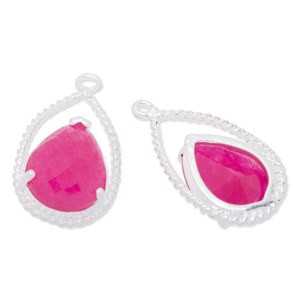 11.5x20mm framed glass,metal framed glass,Faceted glass,rose,connectors,gemstone bezel,Sold 5pcs/lot