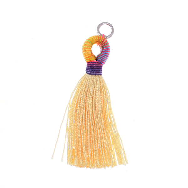 5cm Tassels Necklace Earrings Tassel for jewelry making Beige ,10pcs/lot