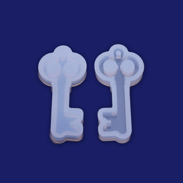 1 pcs Key shape Crystal silicone mold pendant   52*24.7*7mm DIY Jewellery Making  Cabochons for earrings pendant Resin Silicone Mould