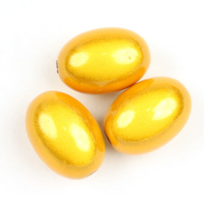 Top Quality 14*20mm Olive Miracle Beads,Light Topaz,Sold per pkg of about 240 Pcs