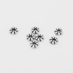 Vintage Tibetan Beads,Silver Euro Style Beads,Large Hole Spacer beads,Thickness 2mm,sold 100pcs/lot