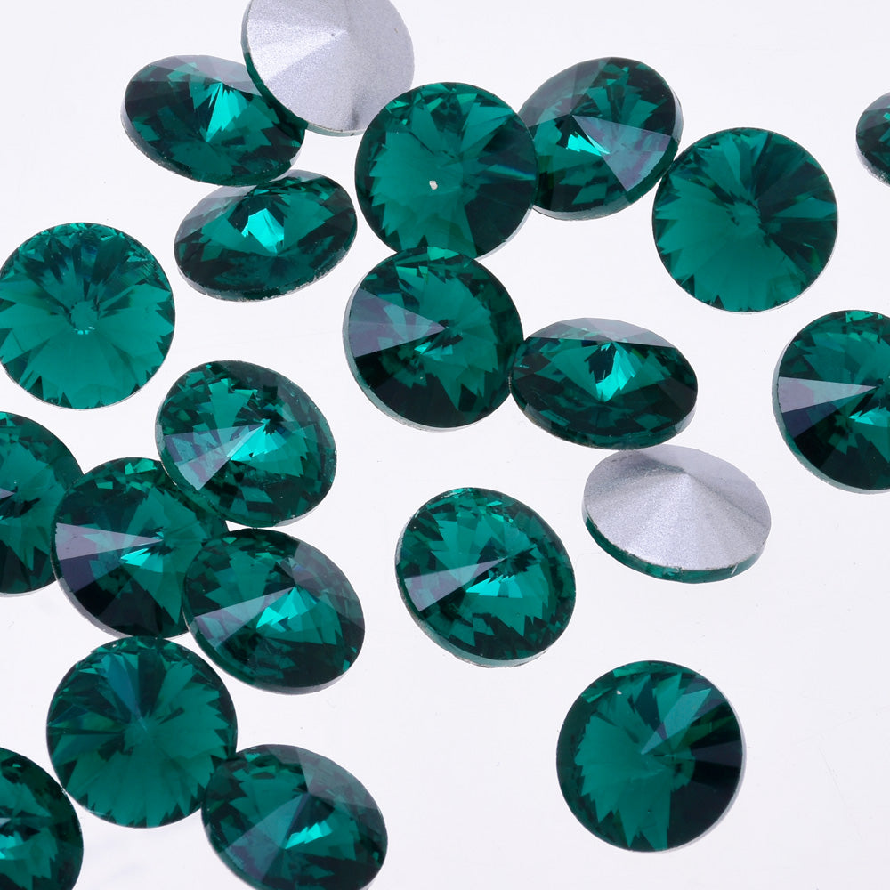 6mm Pointed Back Rhinestone glass crystals beads First Quality Crystal Handmade Satellite stone green 50pcs 10181553