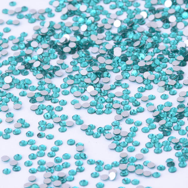 SS6 1440PCS Blue Non Hot Fix Crystal, Flat Back 3D Rhinestones DIY Phone case Nail art design deco supplies