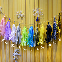 Paper Tassel Assembled or DIY Tassel Garland Wedding Photo Backdrop Birthday Party Decorations 12