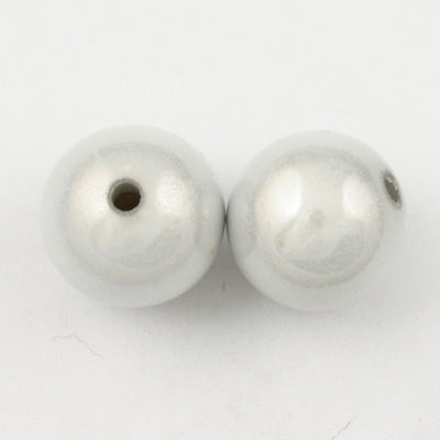 Top Quality 14mm Round Miracle Beads,White,Sold per pkg of about 350 Pcs