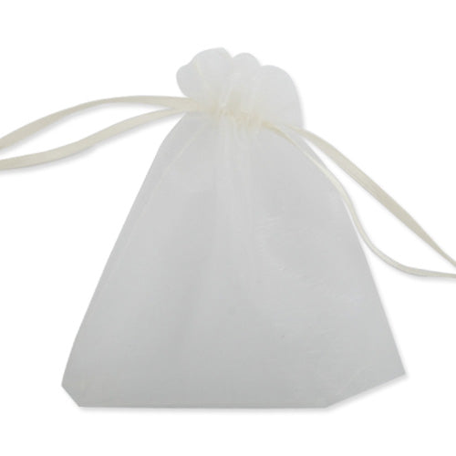 100*120 MM Ivory Organza Jewelry Gift Pouch Bags ,Sold 100 PCS Per Lot, Great For Wedding Favors, Sachets, Beads, Jewelry and so on