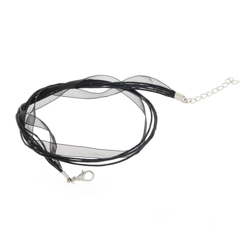 Organza Ribbon Necklace Cord with Clasp