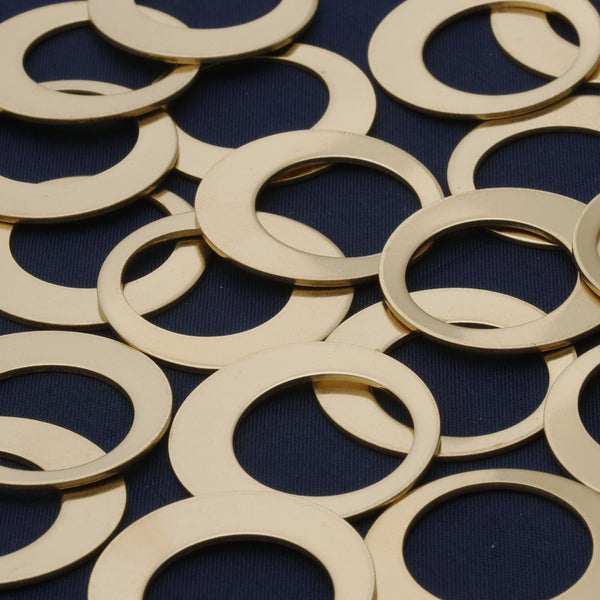 20pcs about 1 2/8" tibetara® Brass Round Washer Stamping Blanks Fantastic Shine 18 Gauges DIY Stamping Blanks Jewelry
