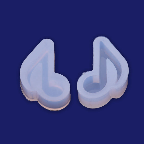 1 pcs Note Shape Crystal silicone mold pendant 28.7*19*7mm DIY Jewellery Making  Cabochons for earrings pendant Resin Silicone Mould