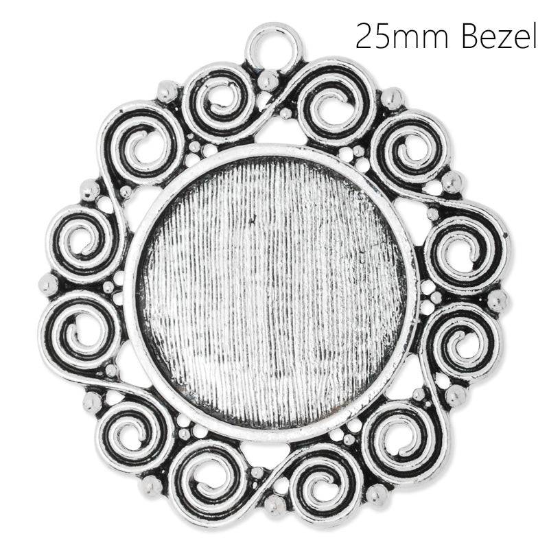 25MM Round pendant tray,antique silver plated,zinc alloy filled,20 pieces/lot