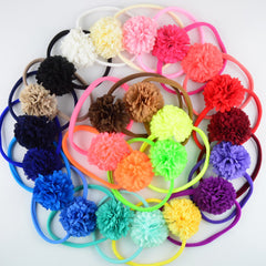 10PCS  About 33cm Nylon Baby Headbands Run-Resistant Headbands Wholesale nylon elastic one size fits all Stretchy Baby Headbands DIY Baby Headbands color 16