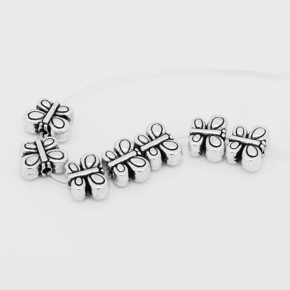 Tibetan Beads,Silver Tone Spacer Beads,Euro Style Beads,Spacer Beads,Thickness 4.5mm,sold 50pcs/lot