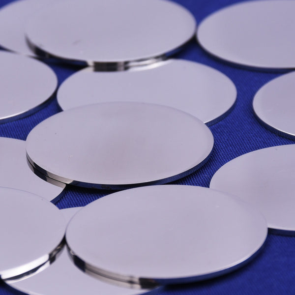 10 tibetara® Stainless Steel Stamping Blank Tags about 13mm  Diy Round Craft Making Discs