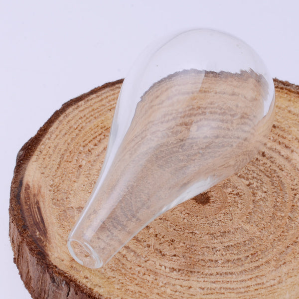 25x43mm water-drop Small Glass Bottles for pendant jewerly,10pcs/lot