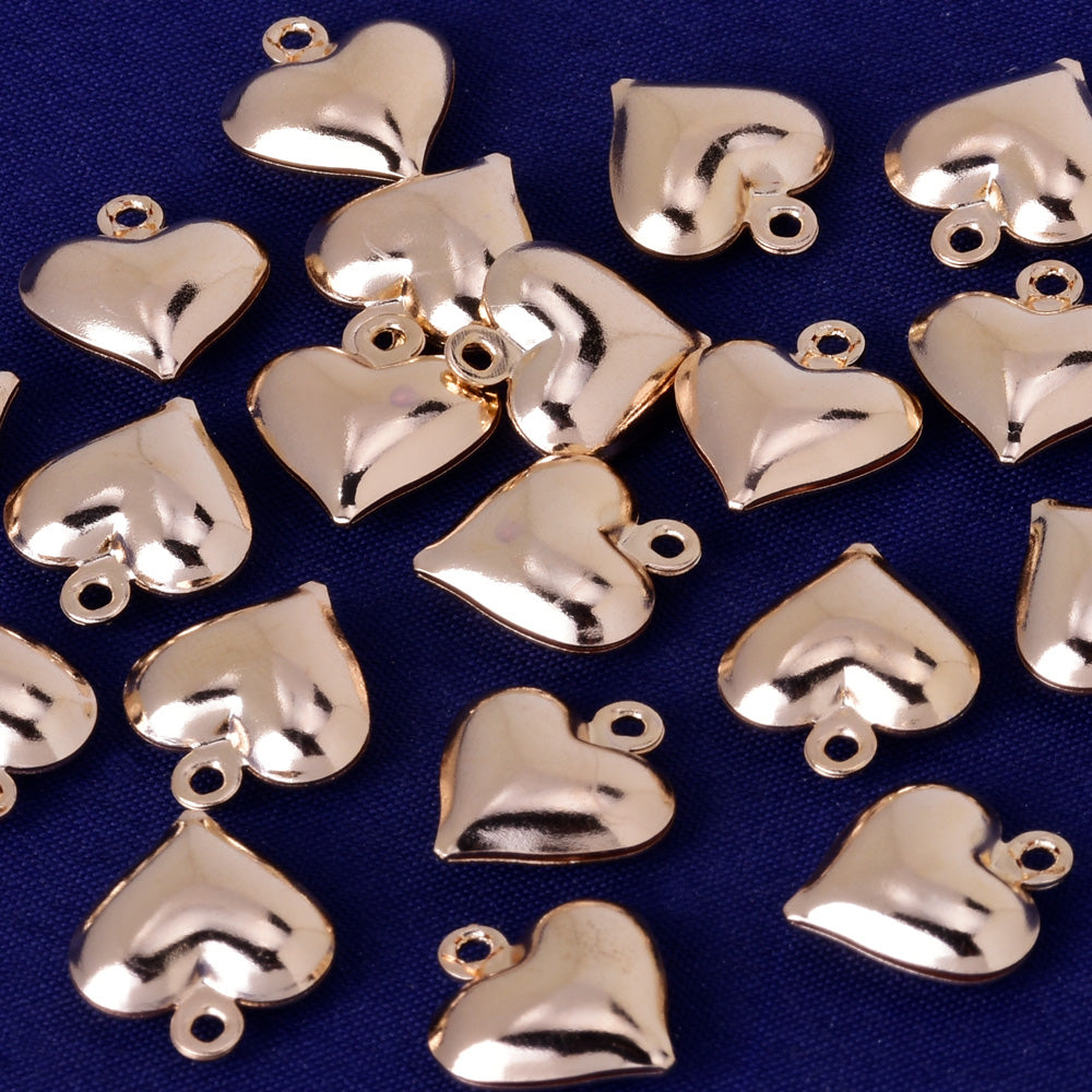 About 11*13mm tibetara® Brass heart tag charms gift heart charms Pendant Craft Supplies thickness 4.6MM plated kc gold 20pcs