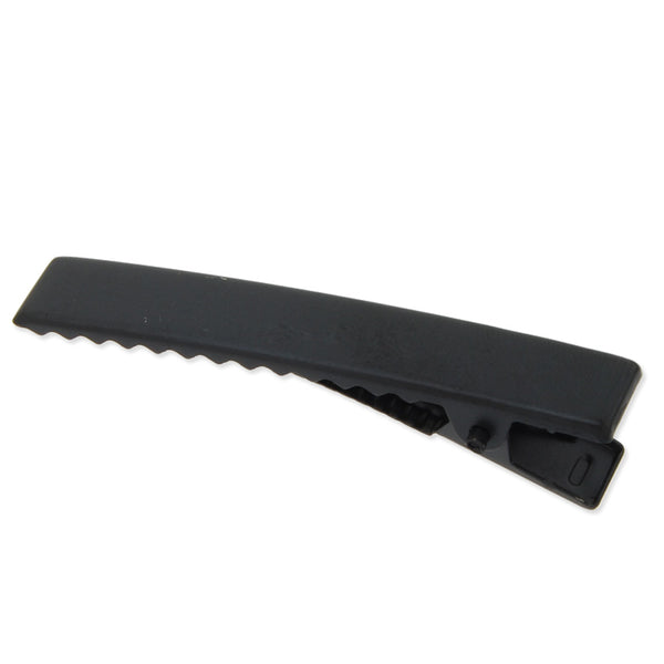 60mm Metal Alligator Hair Clip with Teeth,Black color,9.5mm width,20 pieces/lot