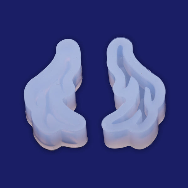 1 pcs Crystal silicone mold antlers shape pendant  29.3*14.2*7 Jewellery Making  Cabochons for earrings pendant Resin Silicone Mould