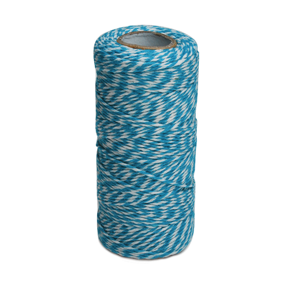 Blue Bakers Twine (100 Yards/spool) Colored Cotton Twine,Decorative Packaging Rope,Double Strand Cotton Thread,sold 1 Pcs/lot