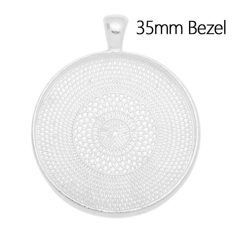 35mm(1 inch) Round pendant trays,zinc alloy filled,shine silver palted,20pcs/lot