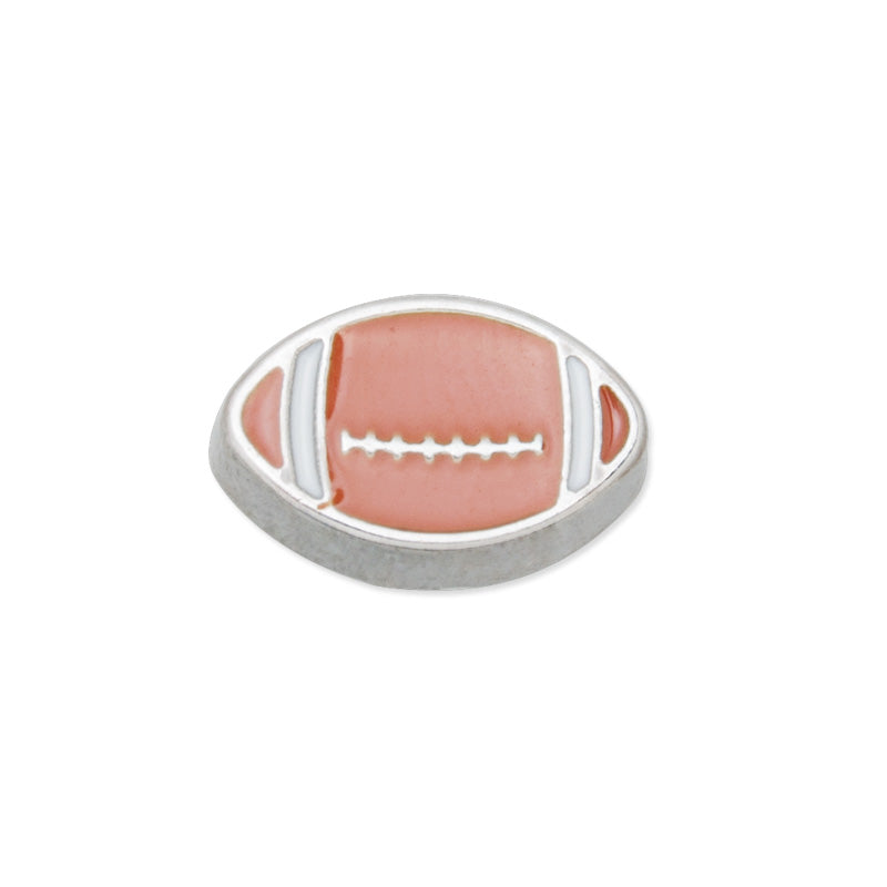 6x10mm Oval charm“ rugby” for Living locket,Pink,Imitation Rhodium finished,10 Pcs/lot