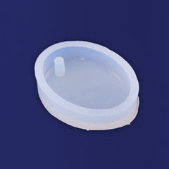 1pcs 18x25MM Oval Cabochon Jewelry Making Mold Mould Resin Crafts with Hole Diy Pendant Findings