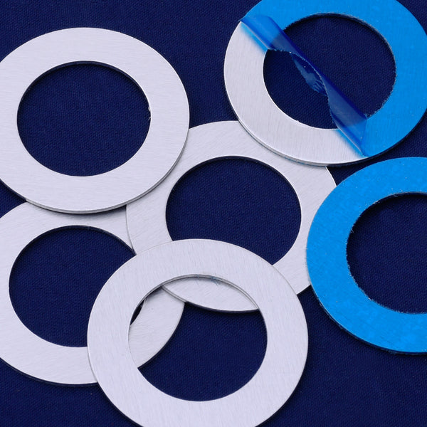 20pcs about 1 3/8"（35mm） tibetara® aluminum round washer Stamping supplies Metal Blank Fantastic Shine 18 Gauges