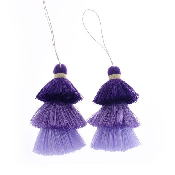 Tiered Tassel Earrings Quality Fashion Tassel Stack Necklace Earrings Jewelry Pendants supplies,2pcs/lot
