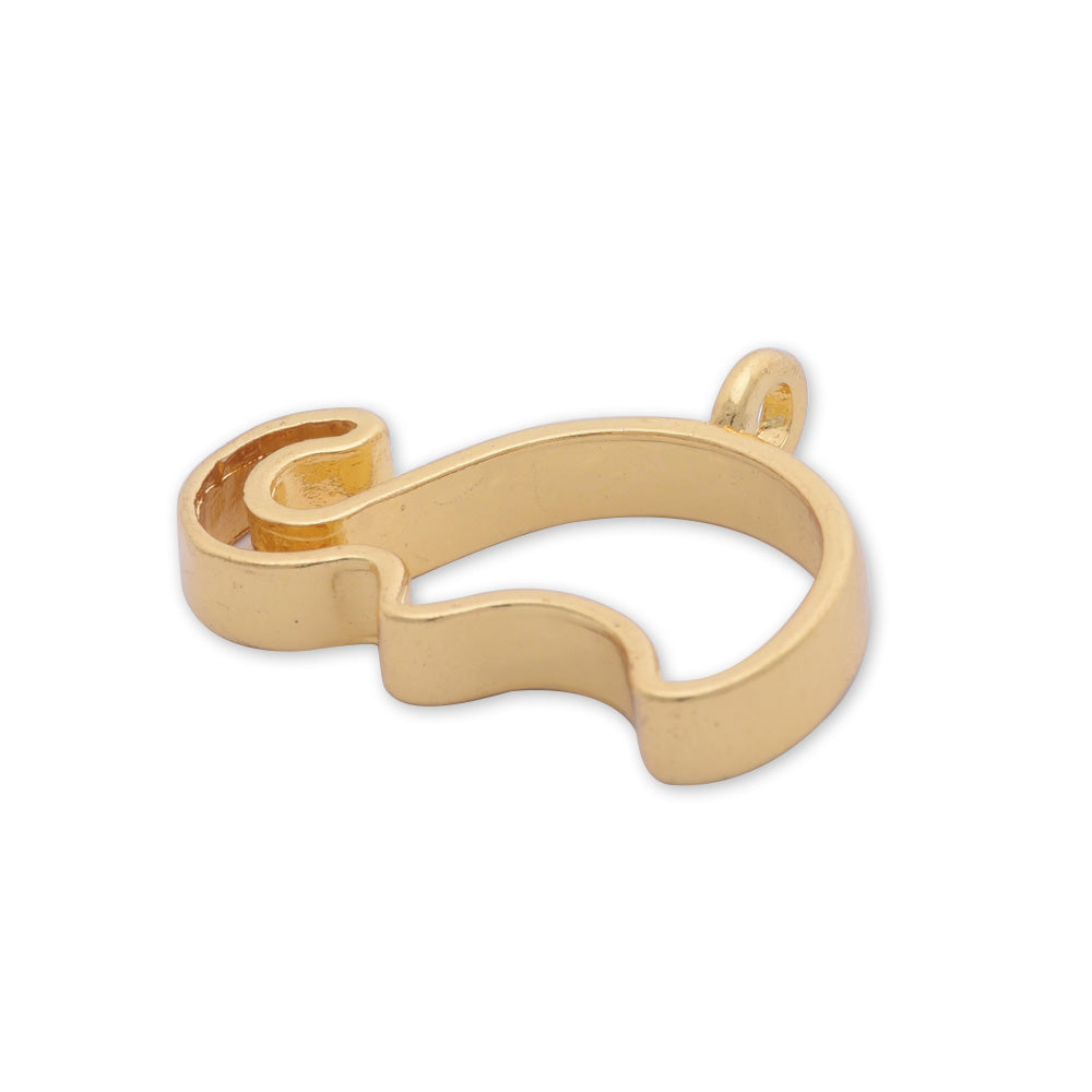 10 Gold Metal elephant frame  30*23*4mm open back pendant  Zinc alloy accessories pendant trays Resin Setting Blanks