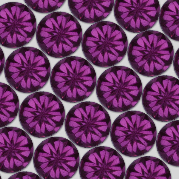 10mm Round Druzy Resin Embellishment Cabochons Prism Cabochons Glitter Cabochons fuchsia