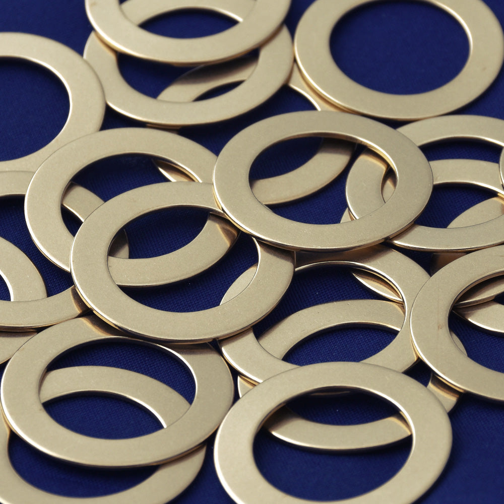 20pcs about 1 1/8" tibetara® Brass Round Washer Stamping Blanks Fantastic Shine 18 Gauges DIY Stamping Blanks Jewelry