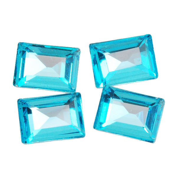 10*14mm Cartesian Rectangular bottom tip Crystal Fancy Stone,Lake Blue Crystal Faceted Stone,4527,20pcs/lot