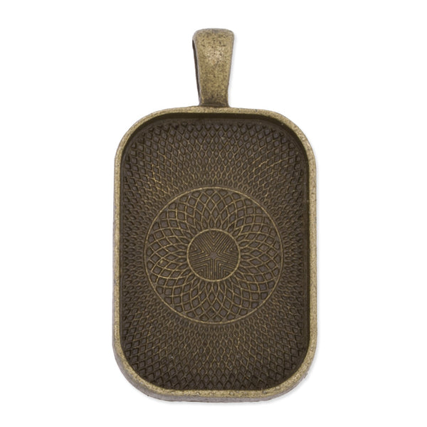 20x30mm rectangular pendant trays,cambered corner,Zinc Alloy filled,antique Bronze plated,20pcs/lot
