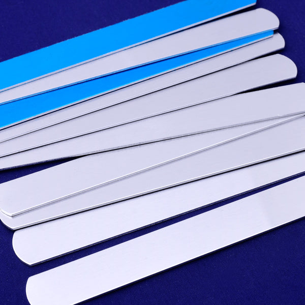 About 6"*5/8" tibetara®  Aluminum Rectangle Metal Blanks hand stamping Supplies bracelet 5pcs 18 Gauges 10169252