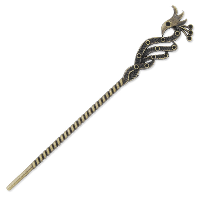 23x147mm Antique Bronze Hair Stick,peafowl,Metal Hair Stick, Hair Accessories,Hair Sticks Hairpin,10PCS/lot