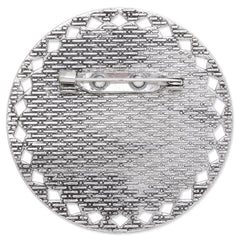 35mm anqitue silver plated brooch blank,brooch bezel,zinc alloy,lead and nickle free,sold by 10pcs/lot