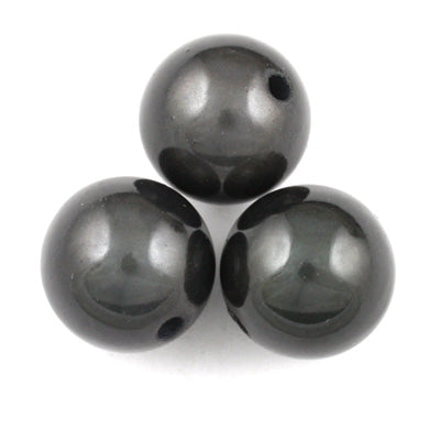 Top Quality 12mm Round Miracle Beads,Smoky Gray,Sold per pkg of about 560 Pcs