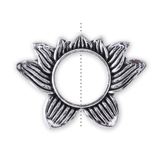 20 Lotus Flower Pendant Lotus Jewelry 12mm beaded pendant Lotus pendant