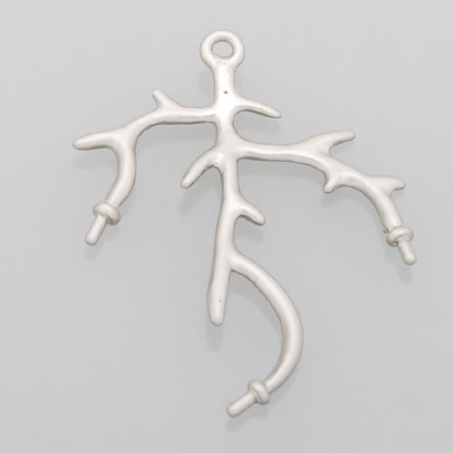 2013-2014 Fashion 33*22MM lovely modern charms,Branch,Matte Rhodium,suit for necklace/bracelet/earring ect,sold 10pcs per pkg