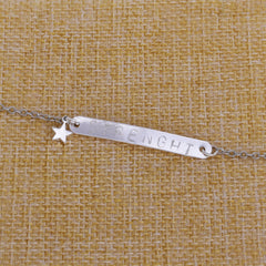 About 22*3MM tibetara® Brass Stamping Blank Bar Charms pendant Ready to stamp blanks with 2 holes DIY Jewelry plated gold 20pcs