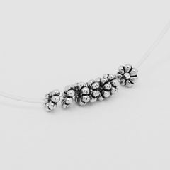 Vintage Tibetan Beads,Silver Euro Style Beads,Large Hole Spacer beads,Thickness 2mm,sold 100pcs/lot