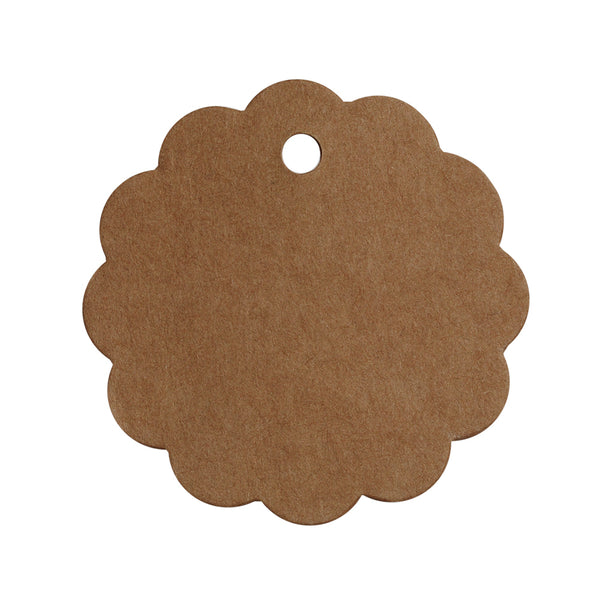 6CM Kraft Paper lace Round Tag,Mood Blank Word Cards,Handmade Soap Listing,Coffee,sold 50pcs/lot