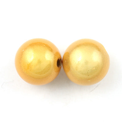 Top Quality 14mm Round Miracle Beads,Light Topaz,Sold per pkg of about 350 Pcs