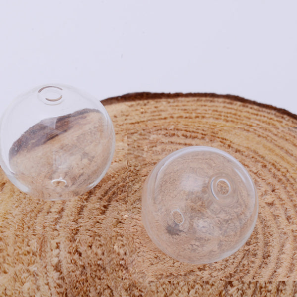 16mm class glass Globe for jewerly and craft,double hole,10pcs/lot