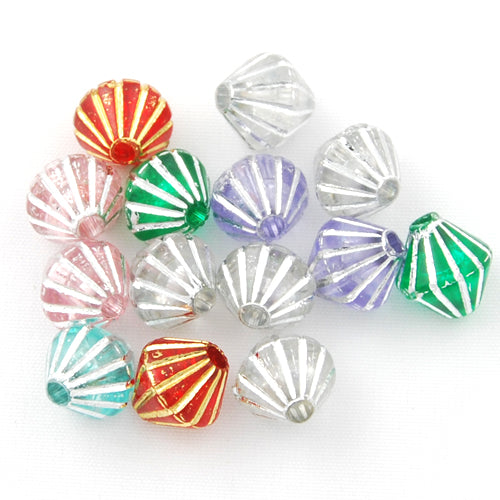 6 MM Silver Line Plastic Beads,Sold per one package of 5800 PCS
