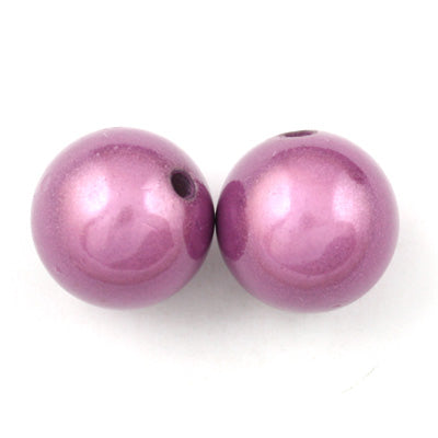 Top Quality 14mm Round Miracle Beads,Purple,Sold per pkg of about 350 Pcs