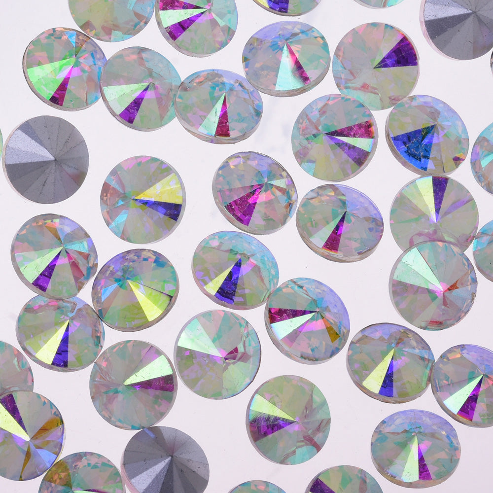 8mm Pointed Back rhinestone  crystal stone Glass Crystal High Quality Satellite stone decoration clear AB 50pcs 10181657