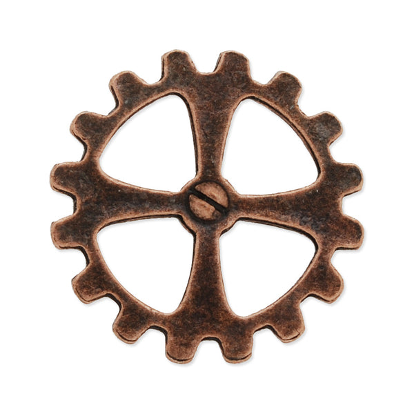 20mm Antique copper Metal Steampunk,Gear Charms Connector for Gear Jewelry,50 picecs/lot