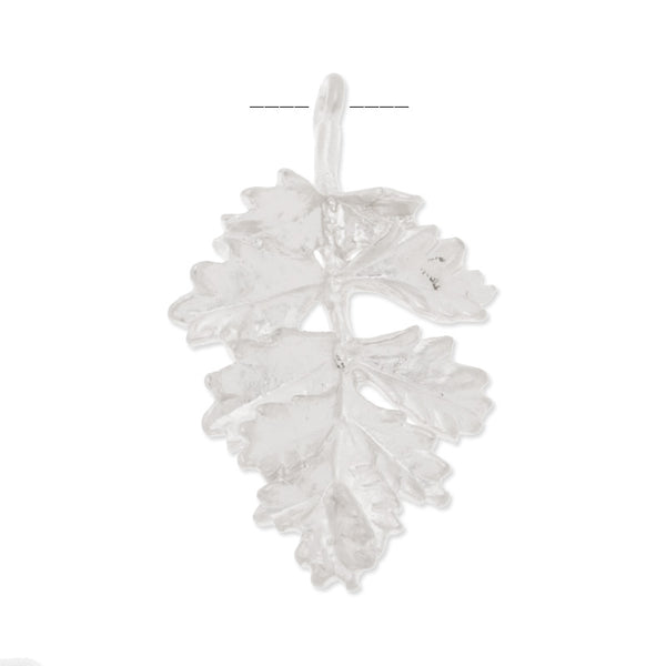 17x30mm Leaf,Matte Nickel,1 loop,Charm for necklace/ear,Brass filled,sold 10pcs/lot