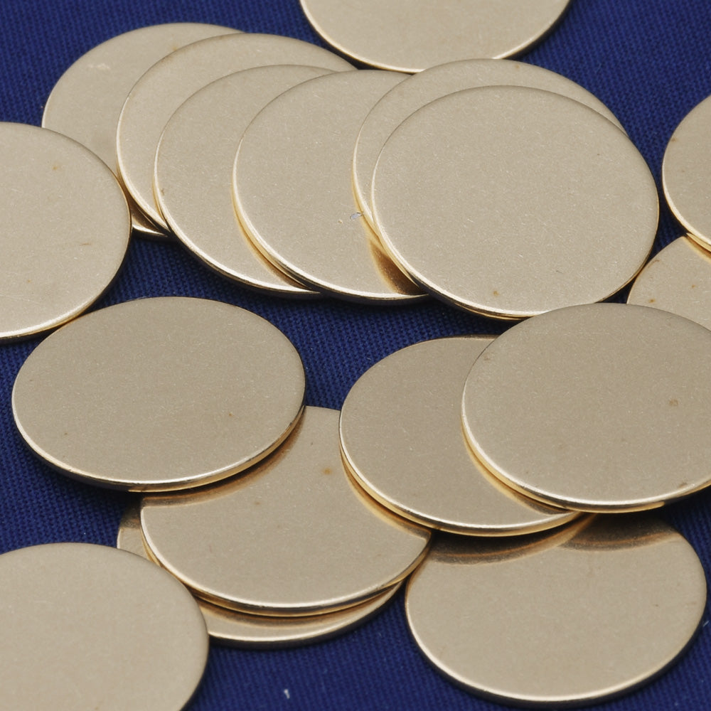 20pcs about 3/4" tibetara® Brass Round Disc Stamping Blanks FANTASTIC SHINE,18 Gauges,stamping disks round blanks